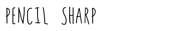 Pencil Sharp font preview